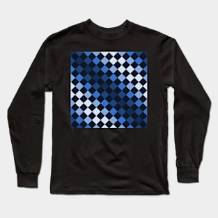 Blue Scales Pattern Long Sleeve T-Shirt